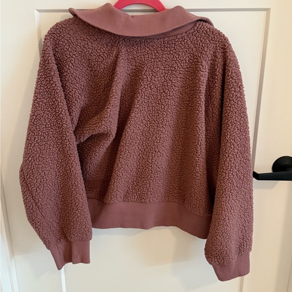 PINK Victoria's Secret Mauve Sherpa Hoodie - Picture 3 of 3